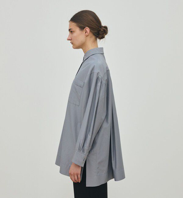 DES PRES「コットンシルクポプリン チュニックシャツ」|シャツ・ブラウス|