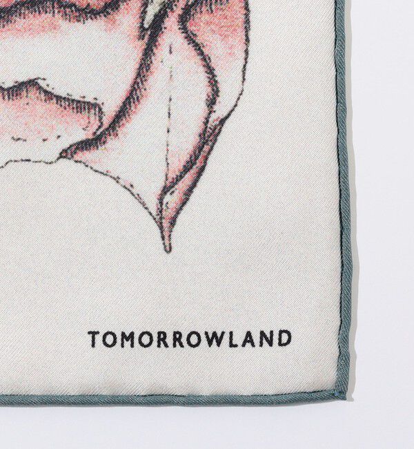 TOMORROWLAND GOODS「Atelier TOMORROWLAND DOUBLE FLOWER シルクスカーフ」|バンダナ・スカーフ|