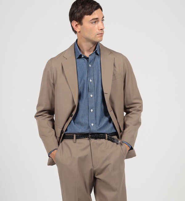 TOMORROWLAND MENS「コットンウール シングルブレステッド3Bジャケット SONDRIO」|テーラードジャケット|