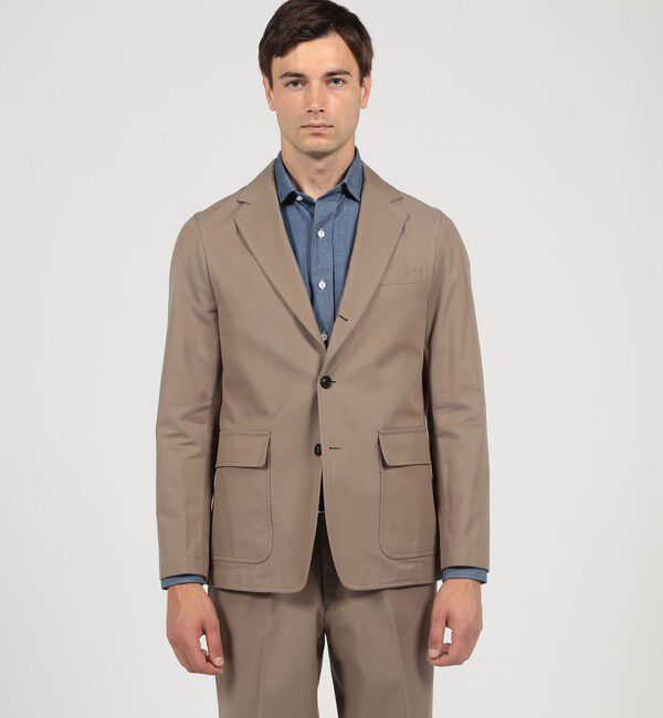 TOMORROWLAND MENS「コットンウール シングルブレステッド3Bジャケット SONDRIO」|テーラードジャケット|