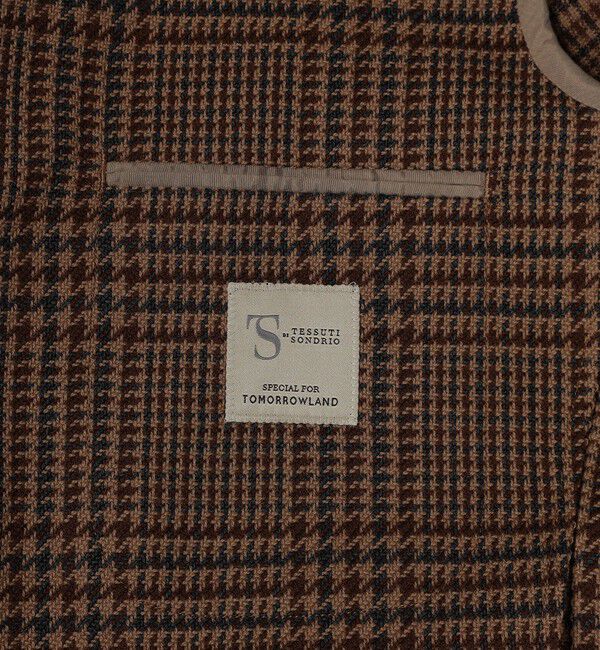 TOMORROWLAND MENS「ウールコットン シングルブレステッド3Bジャケット SONDRIO」|テーラードジャケット|