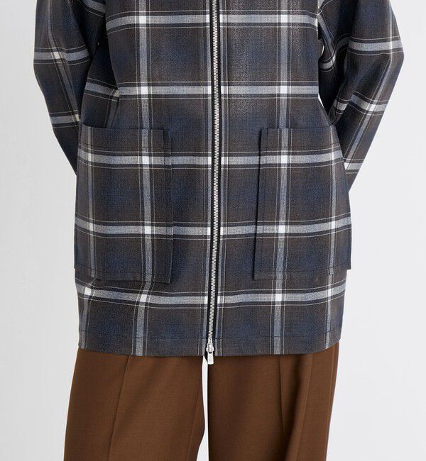 Edition「箔コーティングチェック ジップブルゾン」|ブルゾン・スタジャン|