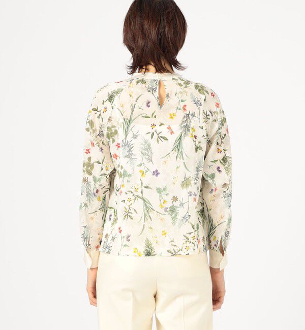 TOMORROWLAND collection「インセクトパフュームプリント ネックギャザーブラウス」|シャツ・ブラウス|