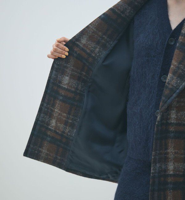 MACPHEE「ボンディングチェック ダブルブレストコート」|その他|