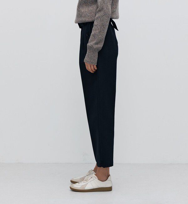 BACCA「コットンウールトリコチン ベルテッドテーパードパンツ」|その他|