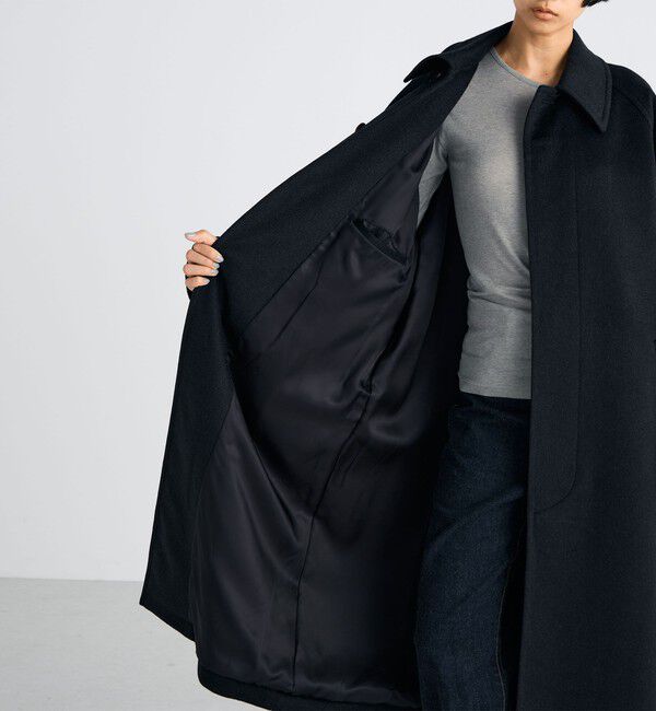 Edition「BRESCHI カシミヤ ロングコート」|ステンカラーコート|