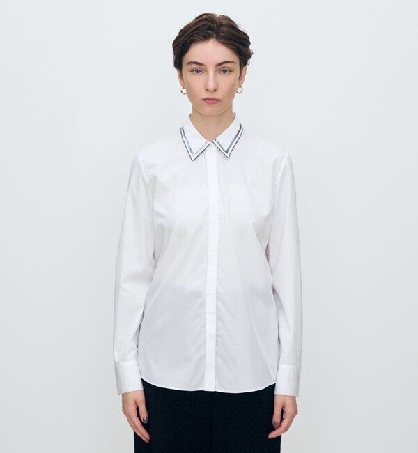 TOMORROWLAND collection「スーピマブロード スパンコールカラーシャツ」|シャツ・ブラウス|