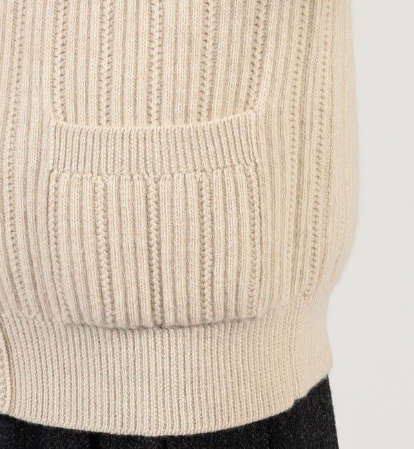 TOMORROWLAND MENS「ウールカシミヤシルク リブVネックカーディガン」|ニット・セーター|