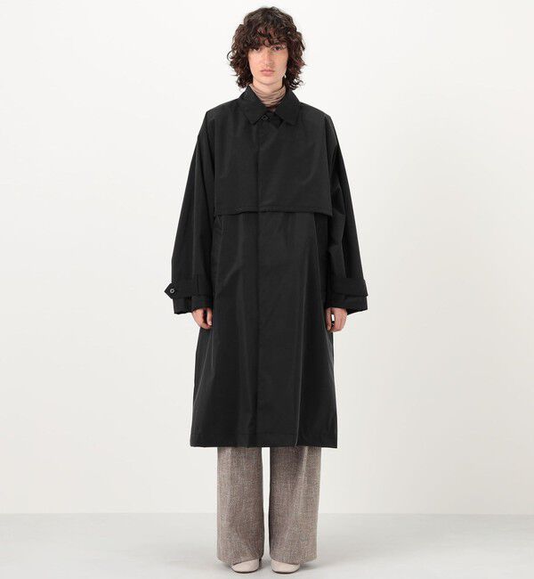 TOMORROWLAND GOODS「HAVERSACK Silkcoating バルカラーコート」|ステンカラーコート|