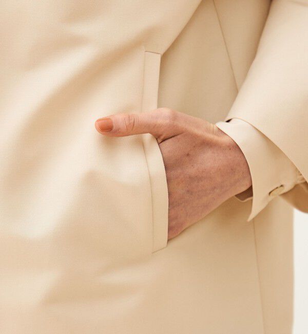 TOMORROWLAND collection「コットンシルクグログラン ノーカラーコート」|ノーカラーコート|