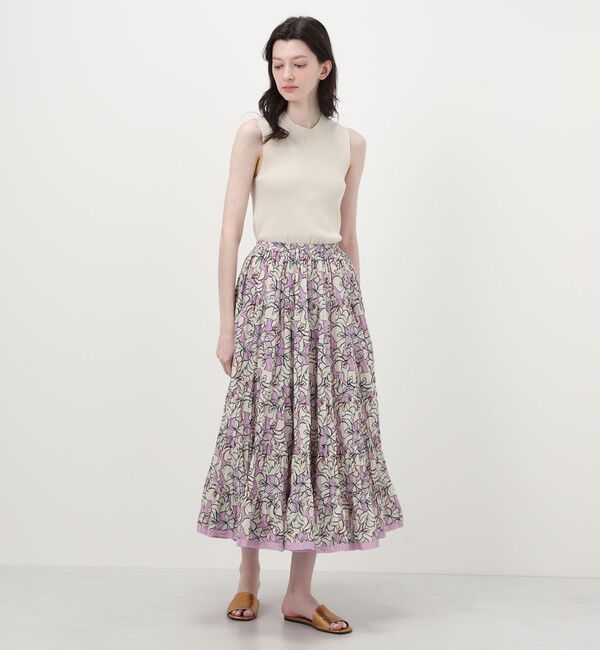 TOMORROWLAND BUYING WEAR「【WEB先行予約・別注】MARIHA Flower Poem 草原の虹のスカート」|フレア|