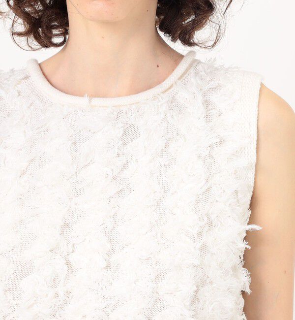 TOMORROWLAND GOODS「LAUREN MANOOGIAN TUFTED SHELL ノースリーブプルオーバー」|ニット・セーター|