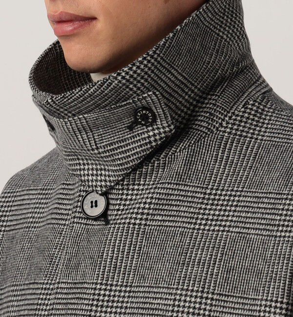 TOMORROWLAND BUYING WEAR「MACKINTOSH HUMBIE ウールグレンチェック ステンカラーコート」|ステンカラーコート|
