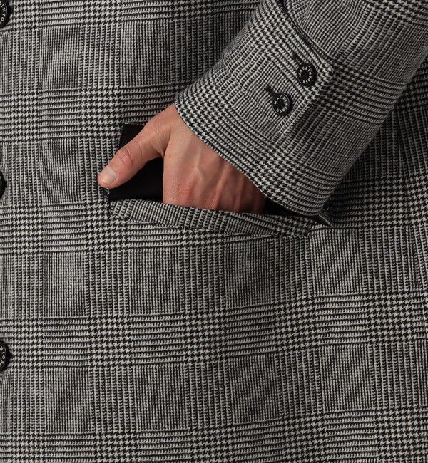 TOMORROWLAND BUYING WEAR「MACKINTOSH HUMBIE ウールグレンチェック ステンカラーコート」|ステンカラーコート|