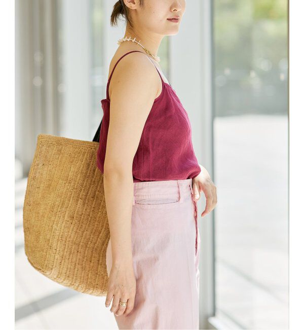 IENA LA BOUCLE「IENA LA BOUCLE リネンブロードバイヤスキャミソール」|キャミソール|