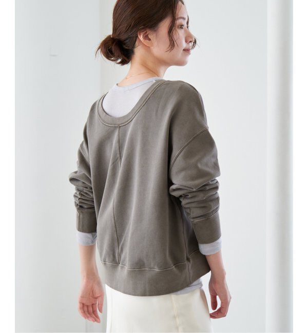 IENA「ピグメントスウェットプルオーバー」|スウェット・ジャージ|