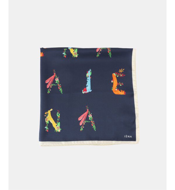 IENA「SCARF IENA スカーフ」|バンダナ・スカーフ|ネイビー