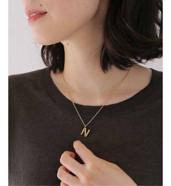IENA「JOSEPHINE STUDIO/ジョセフィン・ストゥディオ LETER CHARM SMALL N ネックレス」|ネックレス|