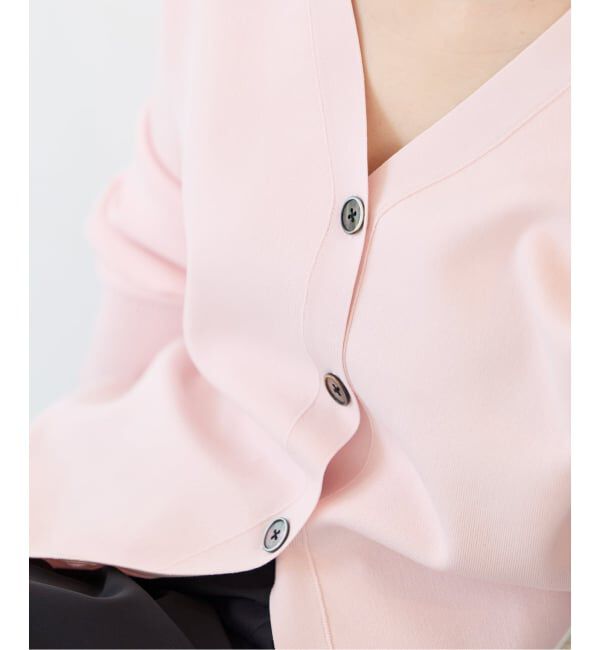 IENA「《新色/追加》ファインコットンスムースVネックカーディガン」|カーディガン|