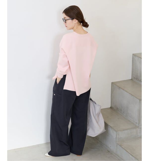 IENA「《新色/追加》ファインコットンスムースVネックカーディガン」|カーディガン|