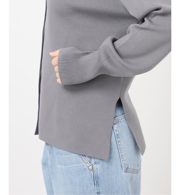 IENA「《新色/追加》ファインコットンスムースVネックカーディガン」|カーディガン|