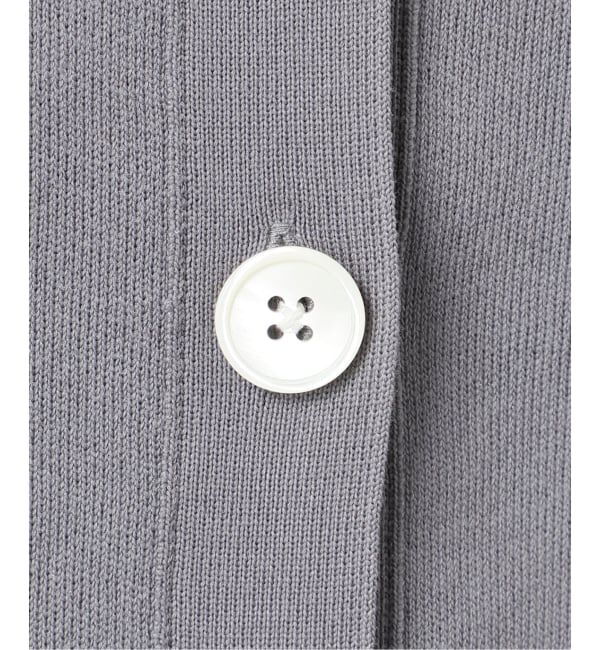 IENA「《新色/追加》ファインコットンスムースVネックカーディガン」|カーディガン|