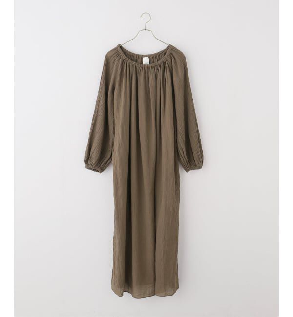 IENA「Maison IENA 別注 Raspail/ラスパイユ Smock Dress ワンピース  ROP-111」|ワンピース|ベージュ