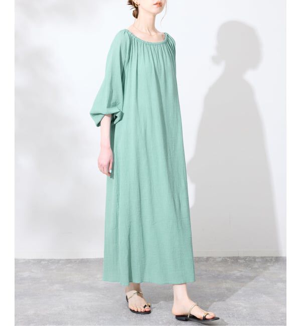 SLOBE IENA「《シリーズあり/予約》コットン楊柳シアーワンピース」|ワンピース|