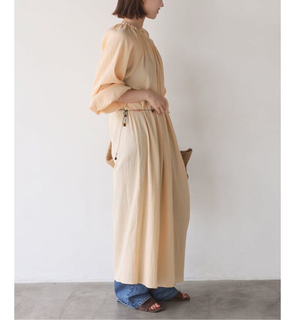 SLOBE IENA「《シリーズあり/予約》コットン楊柳シアーワンピース」|ワンピース|