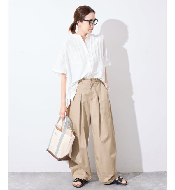 SLOBE IENA「《WEB・一部店舗限定/予約》ピンタックスピンドルブラウス」|シャツ・ブラウス|