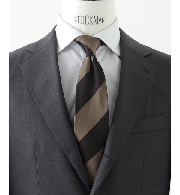 EDIFICE「AX ワイドストライプタイ」|ネクタイ・蝶ネクタイ|ベージュ