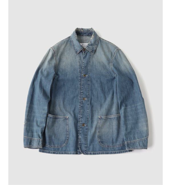 EDIFICE「MAISON MARGIELA(メゾン マルジェラ) Washed Denim Coverall JK」|デニムジャケット|ブルー A