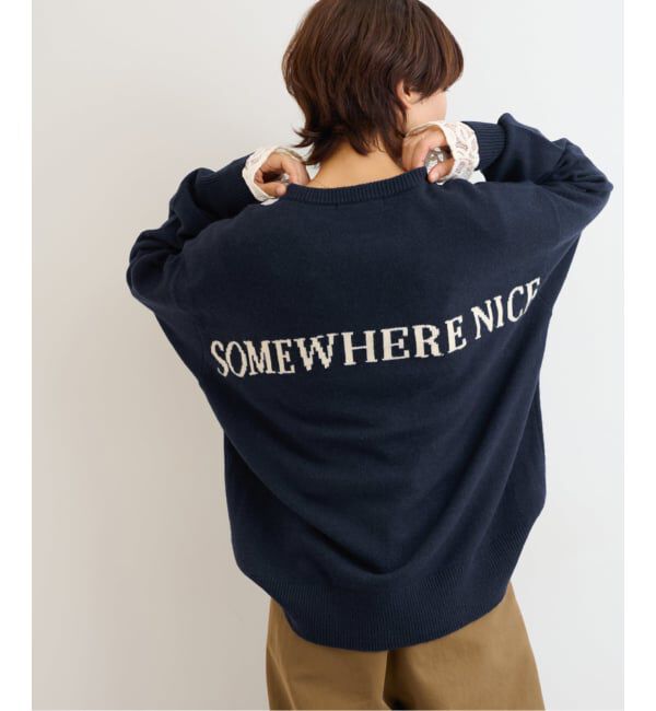 JOURNAL STANDARD relume「バックロゴニットプルオーバー」|ニット・セーター|