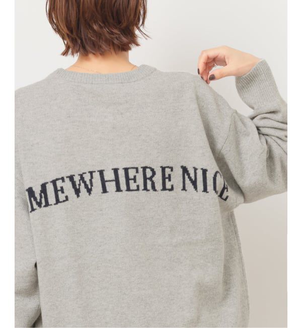 JOURNAL STANDARD relume「バックロゴニットプルオーバー」|ニット・セーター|