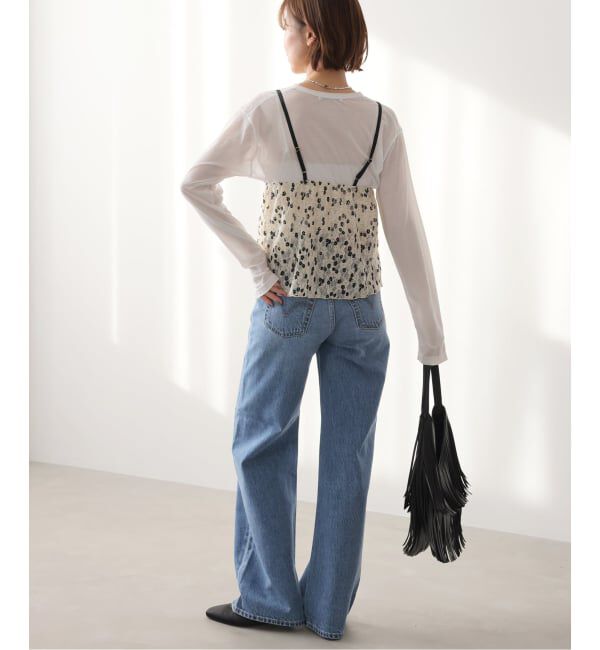 JOURNAL STANDARD relume「別注【LEVI&rsquo;S】RIBCAGE WIDE LEG：デニム」|デニム|