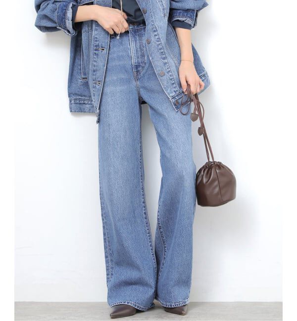 JOURNAL STANDARD relume「別注【LEVI&rsquo;S】RIBCAGE WIDE LEG：デニム」|デニム|