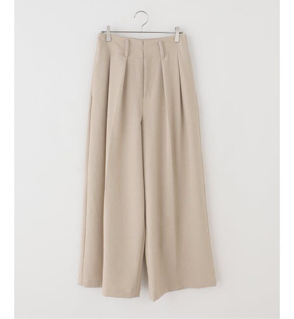 JOURNAL STANDARD「ハイウエストタックワイドパンツ」|その他|ベージュ