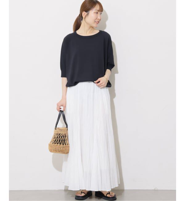 JOURNAL STANDARD relume「《WEB限定追加予約》接触冷感 / ウォッシャブルクールドルマンプルオーバー」|ニット・セーター|