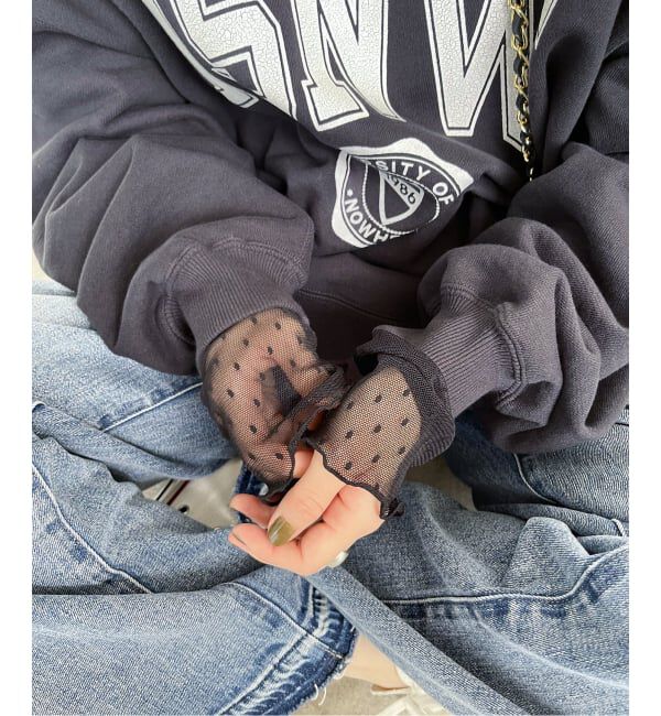 Spick and Span「《追加》ドットチュールハイネックプルオーバー」|Tシャツ・カットソー|