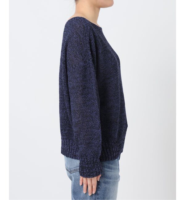 Spick and Span「《WEB限定カラー有り / 追加》ペーパーヤーン2WAYルーズプルオーバー」|ニット・セーター|