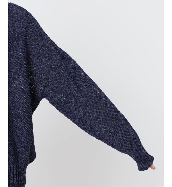 Spick and Span「《WEB限定カラー有り / 追加》ペーパーヤーン2WAYルーズプルオーバー」|ニット・セーター|