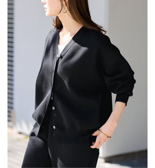 FRAMeWORK「スムースフォルムカーディガン」|カーディガン|ブラック