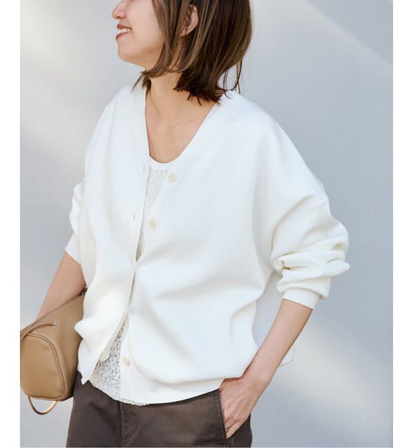 FRAMeWORK「スムースフォルムカーディガン」|カーディガン|ホワイト