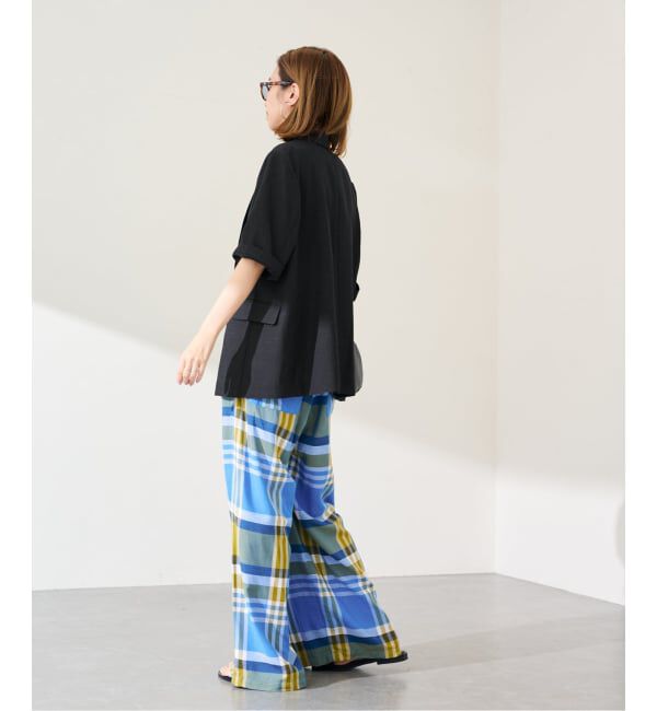 FRAMeWORK「ウォッシャブルハーフスリーブジャケット」|テーラードジャケット|