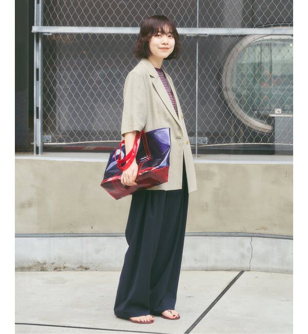 FRAMeWORK「ウォッシャブルハーフスリーブジャケット」|テーラードジャケット|