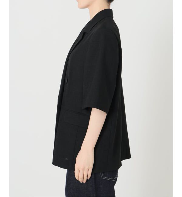 FRAMeWORK「ウォッシャブルハーフスリーブジャケット」|テーラードジャケット|