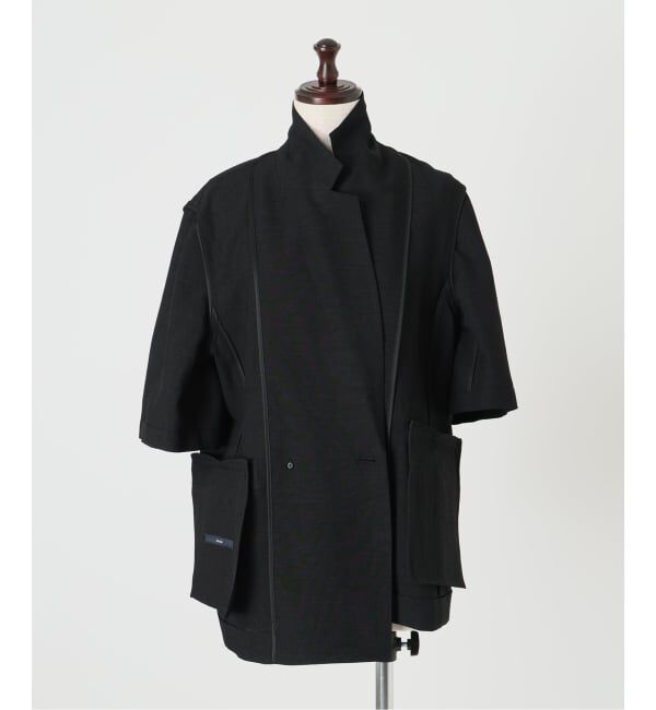 FRAMeWORK「ウォッシャブルハーフスリーブジャケット」|テーラードジャケット|