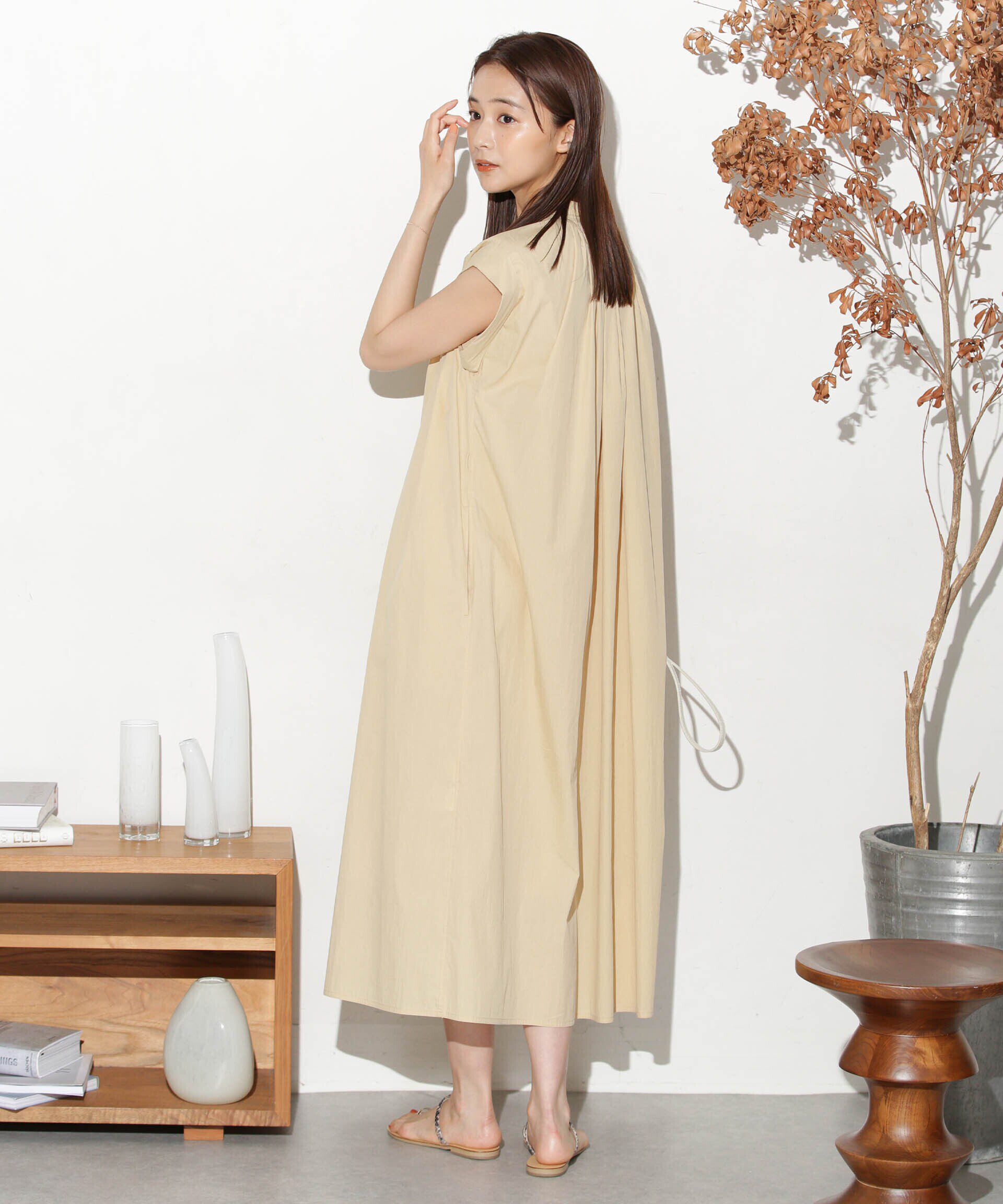 nano･universe「タイプライターベルト付きサックワンピース」|ワンピース|