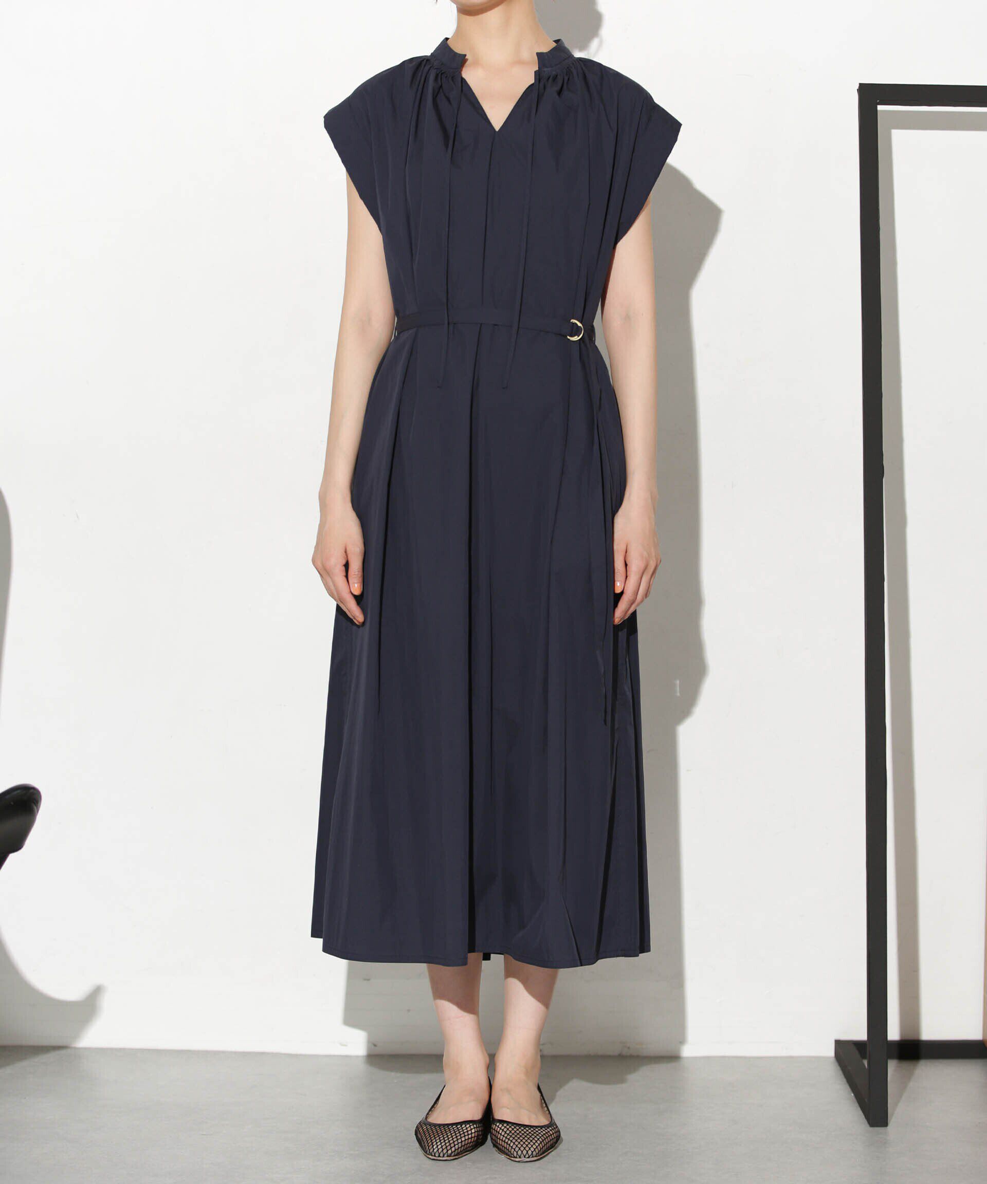 nano･universe「タイプライターベルト付きサックワンピース」|ワンピース|