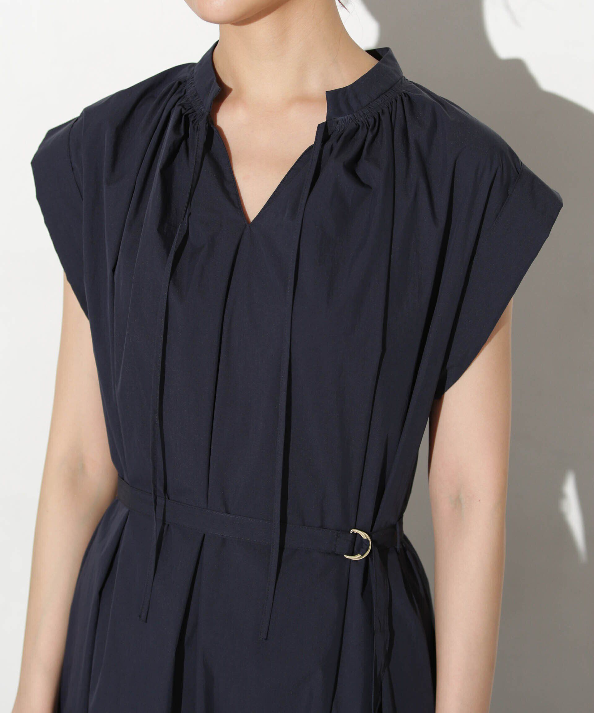 nano･universe「タイプライターベルト付きサックワンピース」|ワンピース|